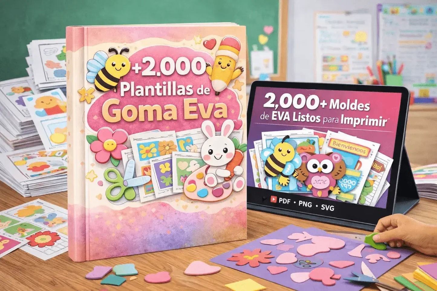 +2000 EVA Foam Molds + 6 Bonus Gifts