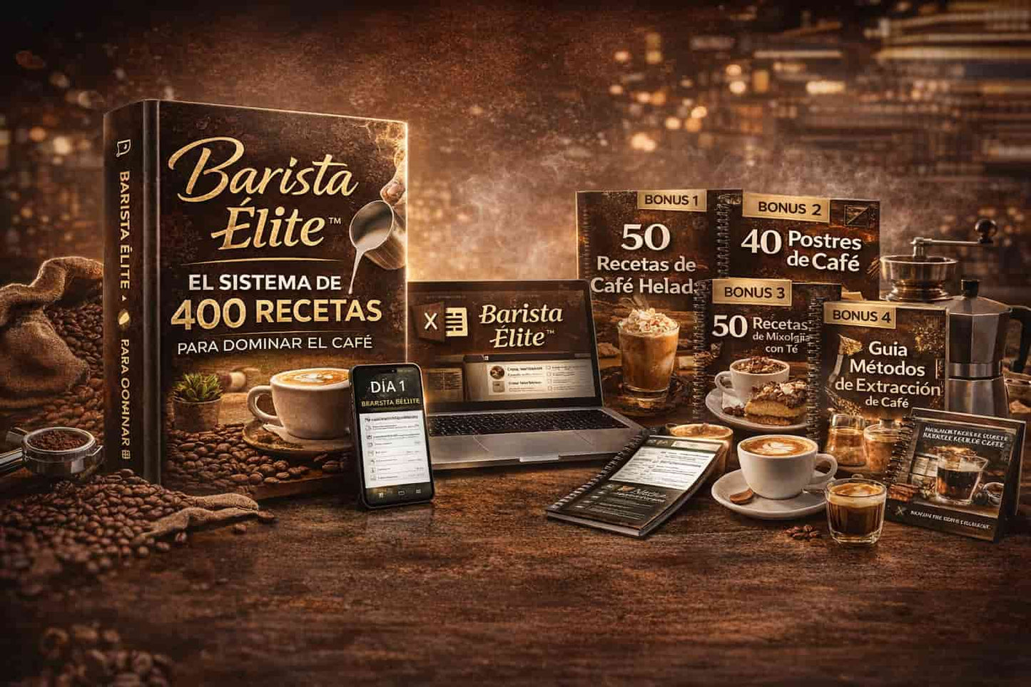 Barista Élite: El Sistema de 400 Recetas para Dominar el Café