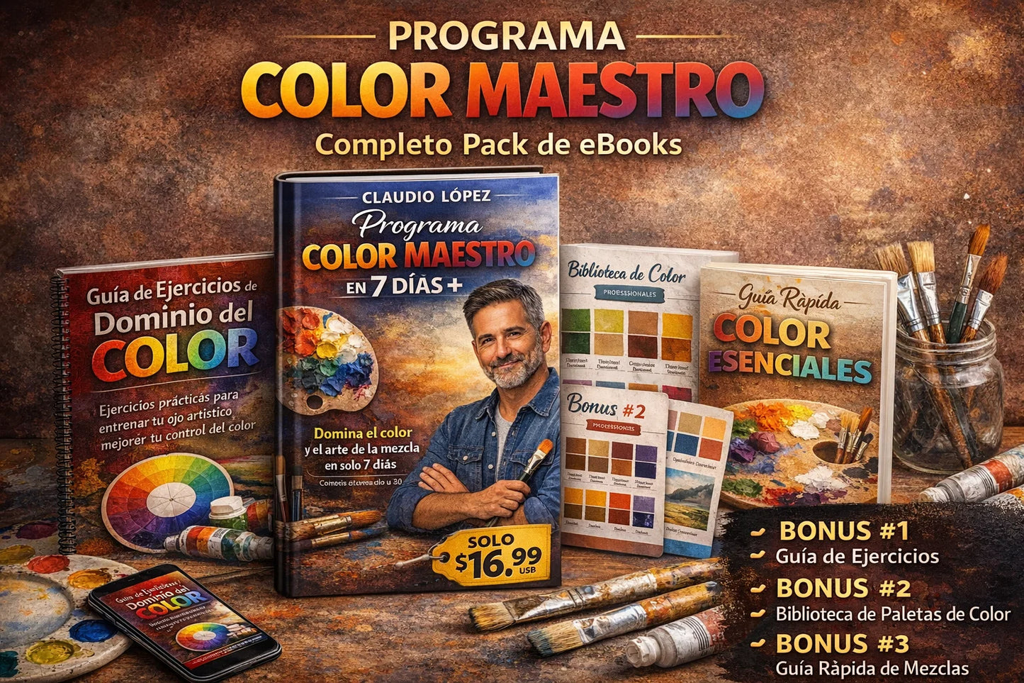Programa Color Maestro en 7 Días + 3 Bonos Exclusivos de Regalo